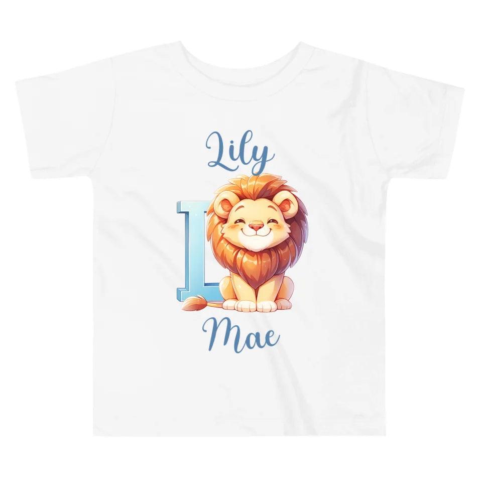 Custom Colorful Animal Alphabet T-Shirt - ART-TSH184 - ARTFULANE