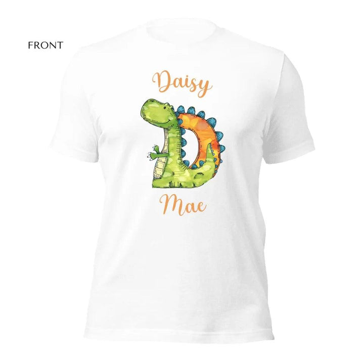 Custom Watercolor Animal-Shaped Alphabet T-Shirt - ART-TSH185 - ARTFULANE