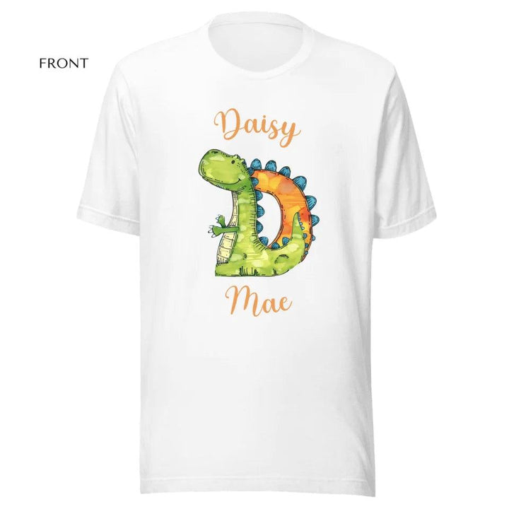 Custom Watercolor Animal-Shaped Alphabet T-Shirt - ART-TSH185 - ARTFULANE