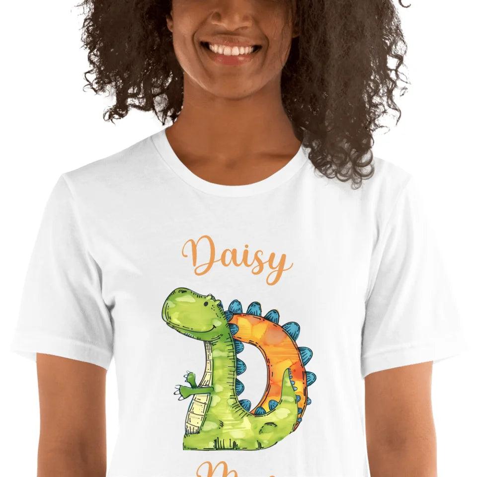 Custom Watercolor Animal-Shaped Alphabet T-Shirt - ART-TSH185 - ARTFULANE