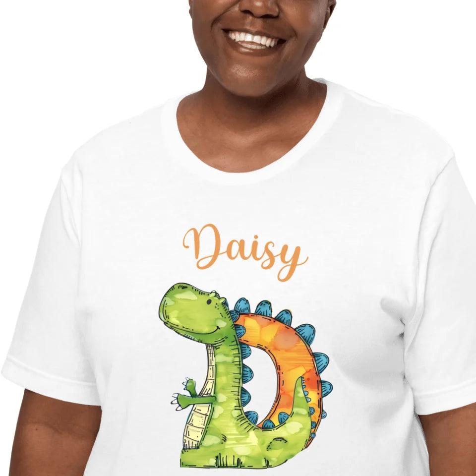 Custom Watercolor Animal-Shaped Alphabet T-Shirt - ART-TSH185 - ARTFULANE