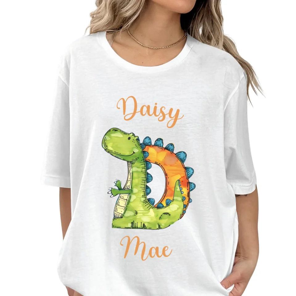 Custom Watercolor Animal-Shaped Alphabet T-Shirt - ART-TSH185 - ARTFULANE