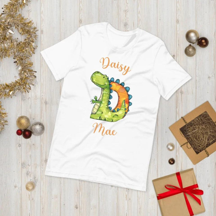 Custom Watercolor Animal-Shaped Alphabet T-Shirt - ART-TSH185 - ARTFULANE