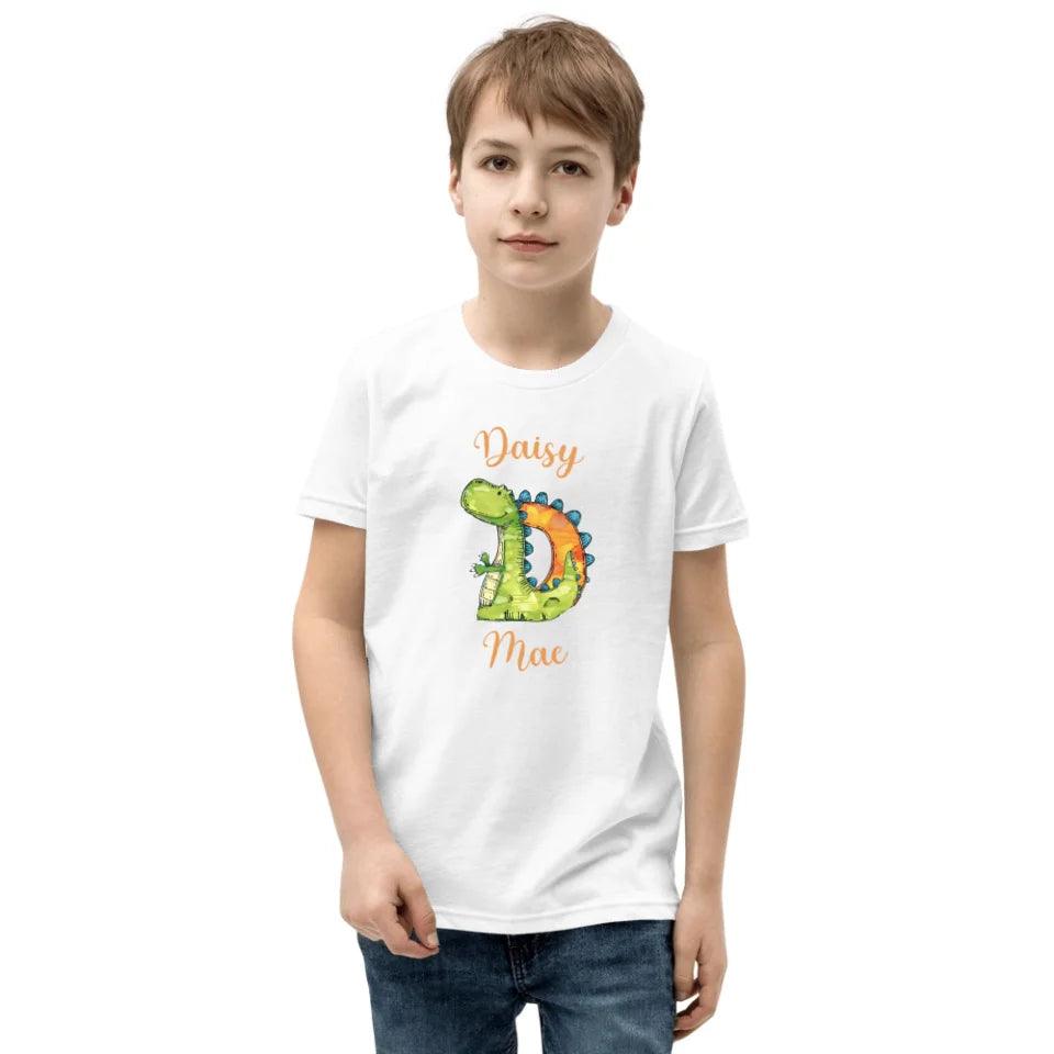 Custom Watercolor Animal-Shaped Alphabet T-Shirt - ART-TSH185 - ARTFULANE