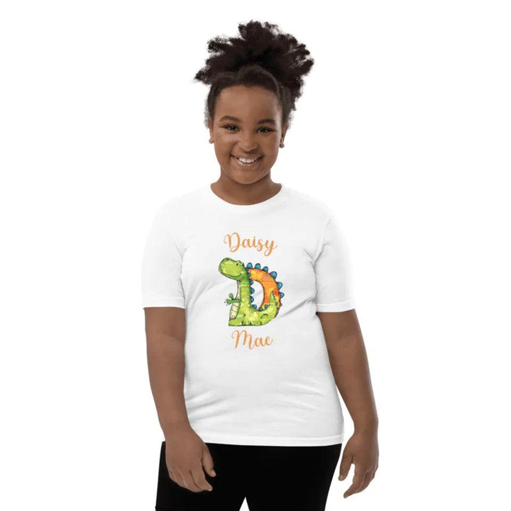 Custom Watercolor Animal-Shaped Alphabet T-Shirt - ART-TSH185 - ARTFULANE