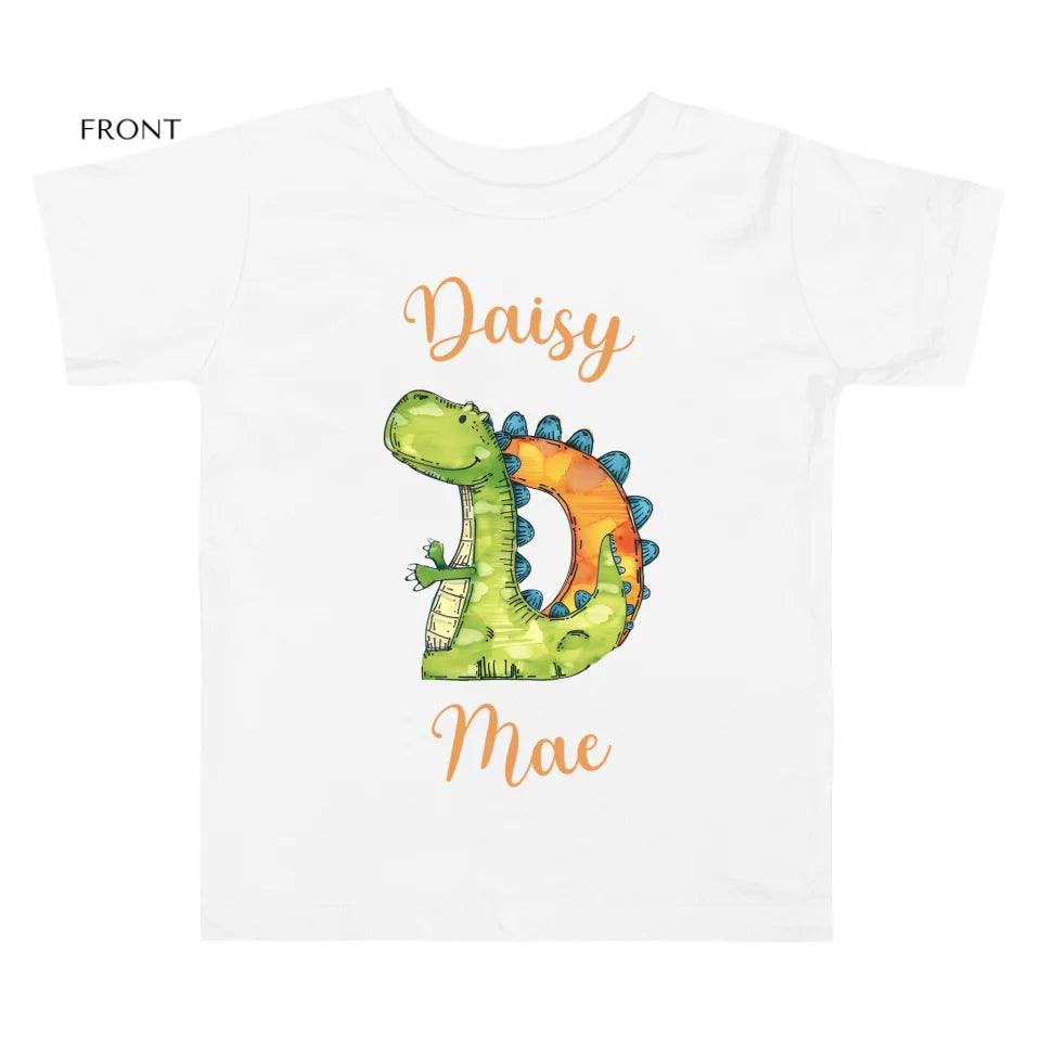 Custom Watercolor Animal-Shaped Alphabet T-Shirt - ART-TSH185 - ARTFULANE