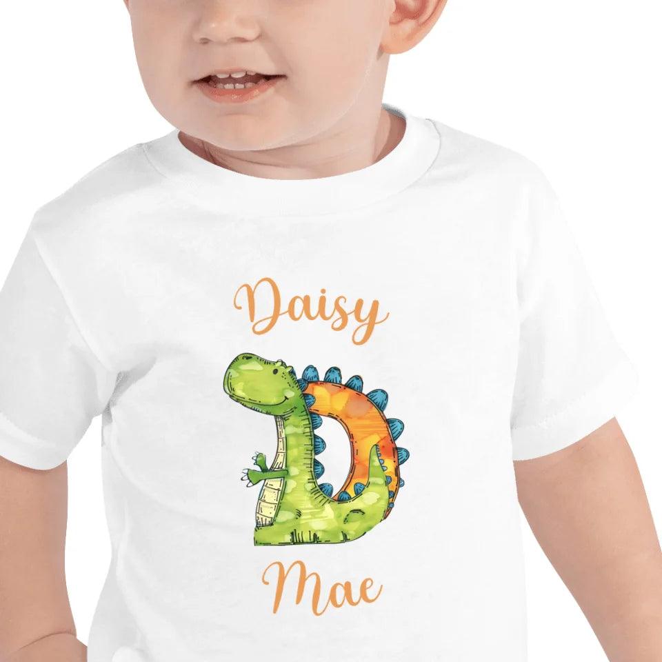 Custom Watercolor Animal-Shaped Alphabet T-Shirt - ART-TSH185 - ARTFULANE