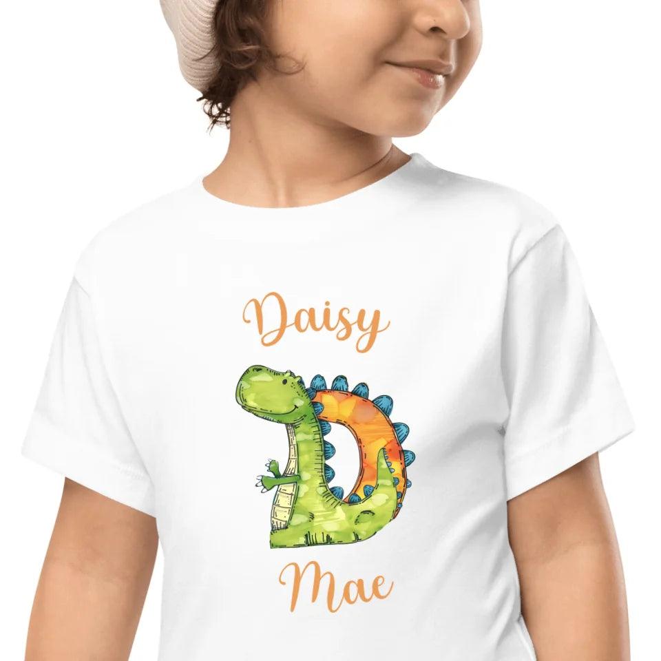 Custom Watercolor Animal-Shaped Alphabet T-Shirt - ART-TSH185 - ARTFULANE