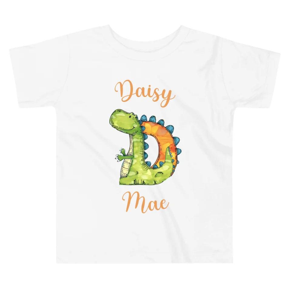 Custom Watercolor Animal-Shaped Alphabet T-Shirt - ART-TSH185 - ARTFULANE