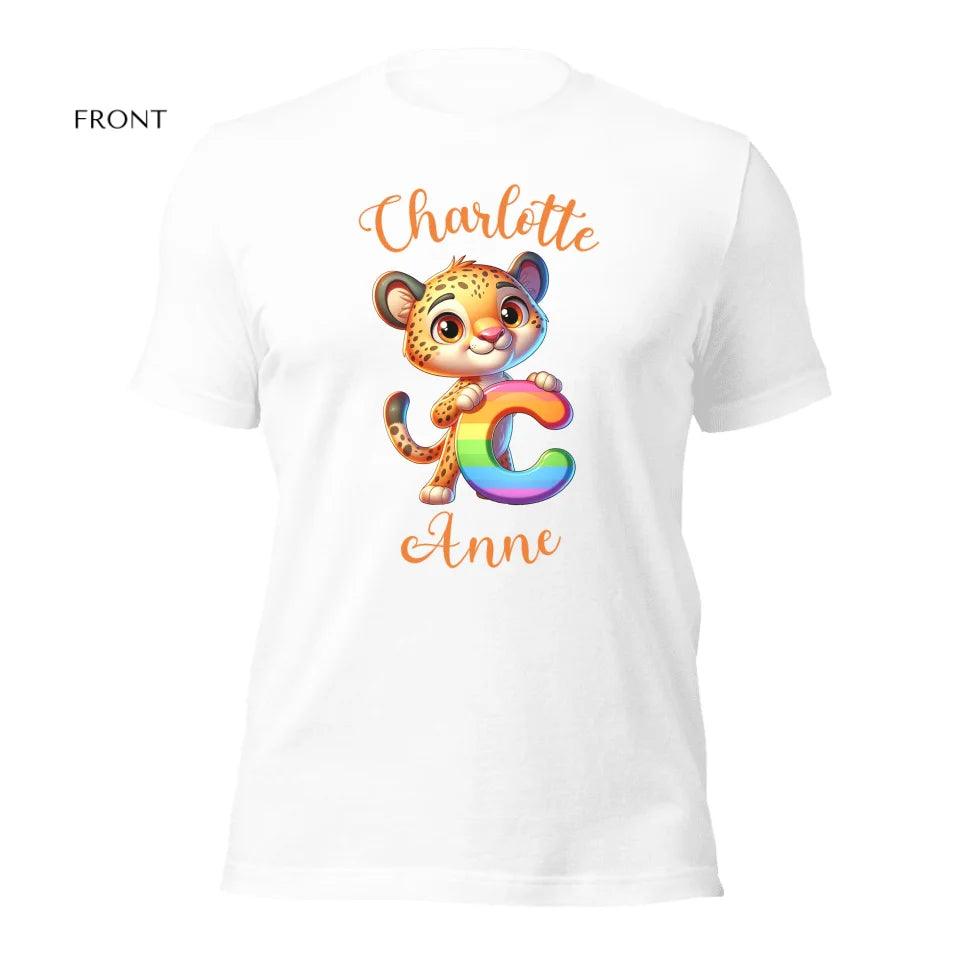 Custom Animal Rainbow Alphabet T-Shirt - ART-TSH190 - ARTFULANE