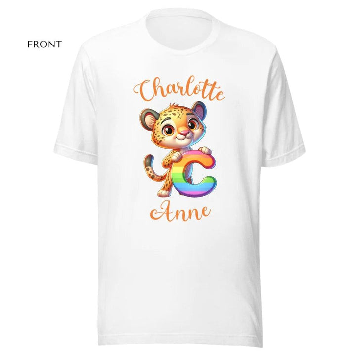 Custom Animal Rainbow Alphabet T-Shirt - ART-TSH190 - ARTFULANE