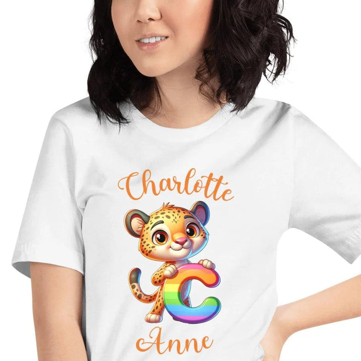 Custom Animal Rainbow Alphabet T-Shirt - ART-TSH190 - ARTFULANE