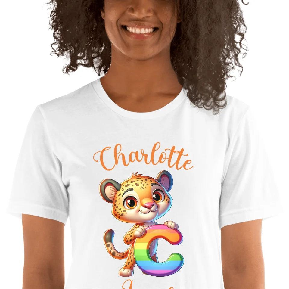 Custom Animal Rainbow Alphabet T-Shirt - ART-TSH190 - ARTFULANE