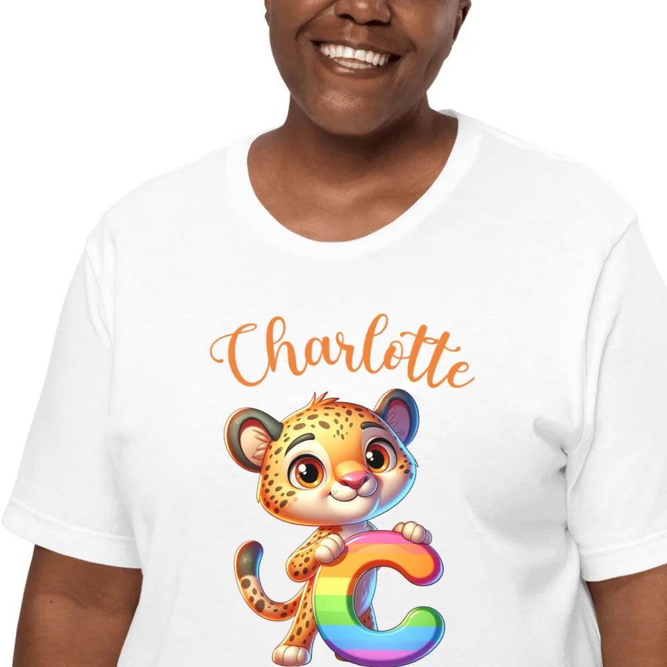 Custom Animal Rainbow Alphabet T-Shirt - ART-TSH190 - ARTFULANE