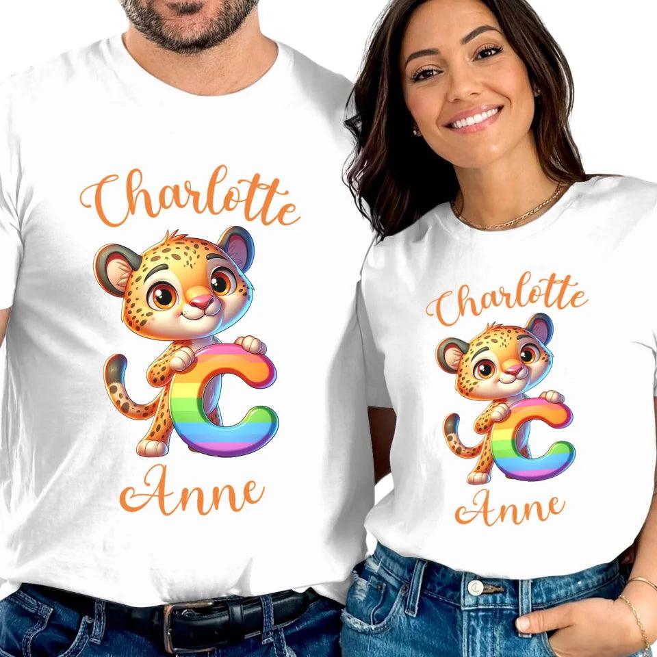 Custom Animal Rainbow Alphabet T-Shirt - ART-TSH190 - ARTFULANE