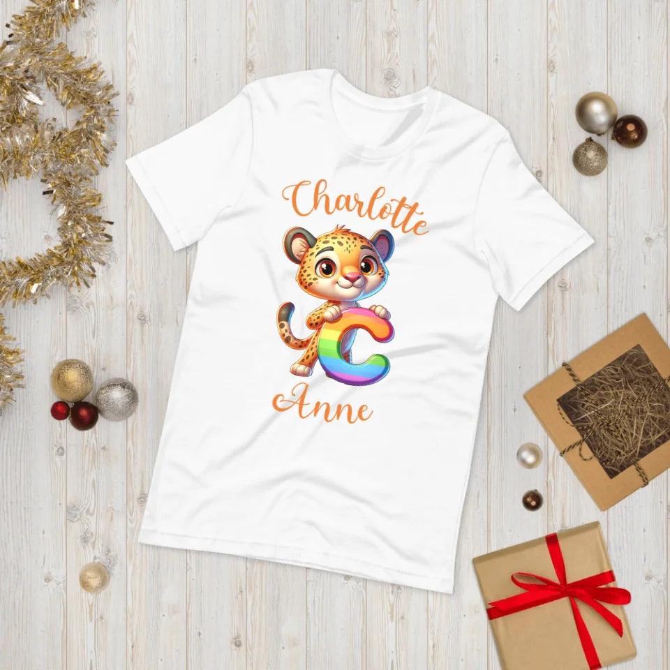 Custom Animal Rainbow Alphabet T-Shirt - ART-TSH190 - ARTFULANE