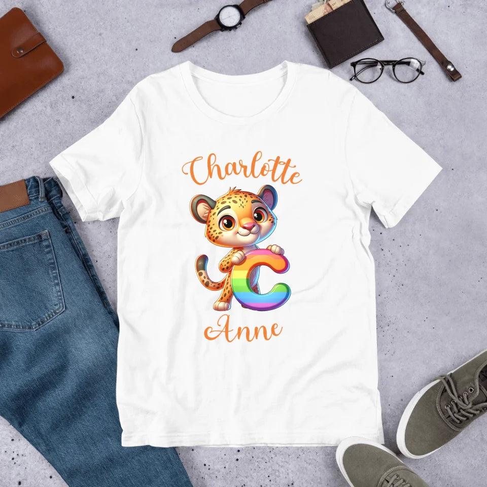 Custom Animal Rainbow Alphabet T-Shirt - ART-TSH190 - ARTFULANE