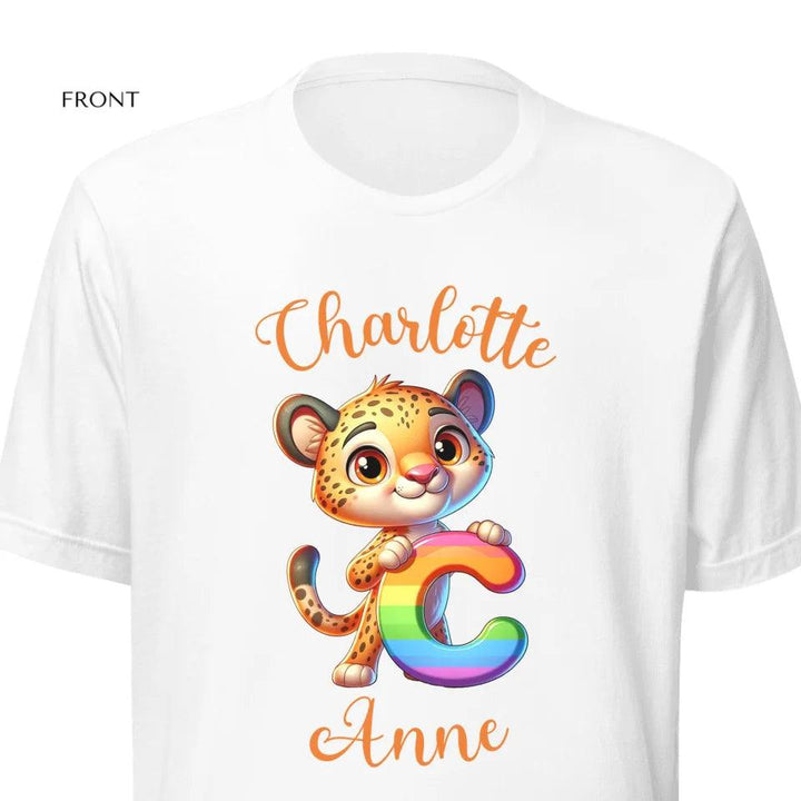 Custom Animal Rainbow Alphabet T-Shirt - ART-TSH190 - ARTFULANE