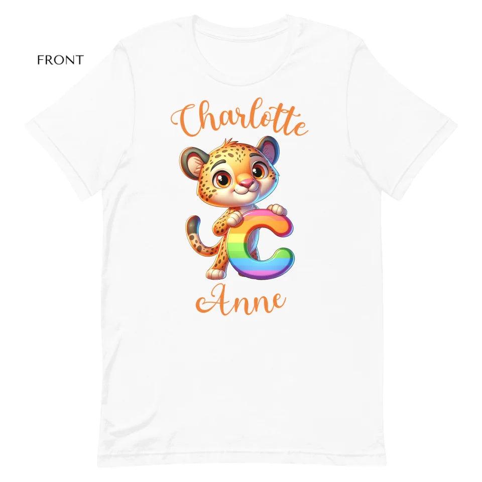 Custom Animal Rainbow Alphabet T-Shirt - ART-TSH190 - ARTFULANE