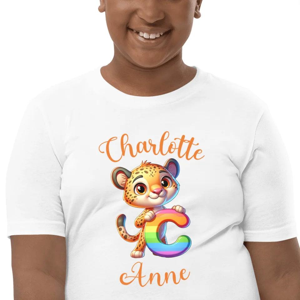 Custom Animal Rainbow Alphabet T-Shirt - ART-TSH190 - ARTFULANE