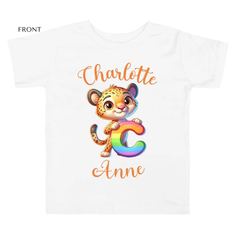 Custom Animal Rainbow Alphabet T-Shirt - ART-TSH190 - ARTFULANE