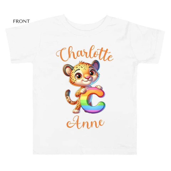 Custom Animal Rainbow Alphabet T-Shirt - ART-TSH190 - ARTFULANE