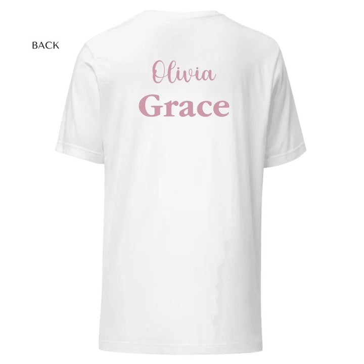 Custom Ballerina Pink Alphabet T-Shirt - ART-TSH195 - ARTFULANE