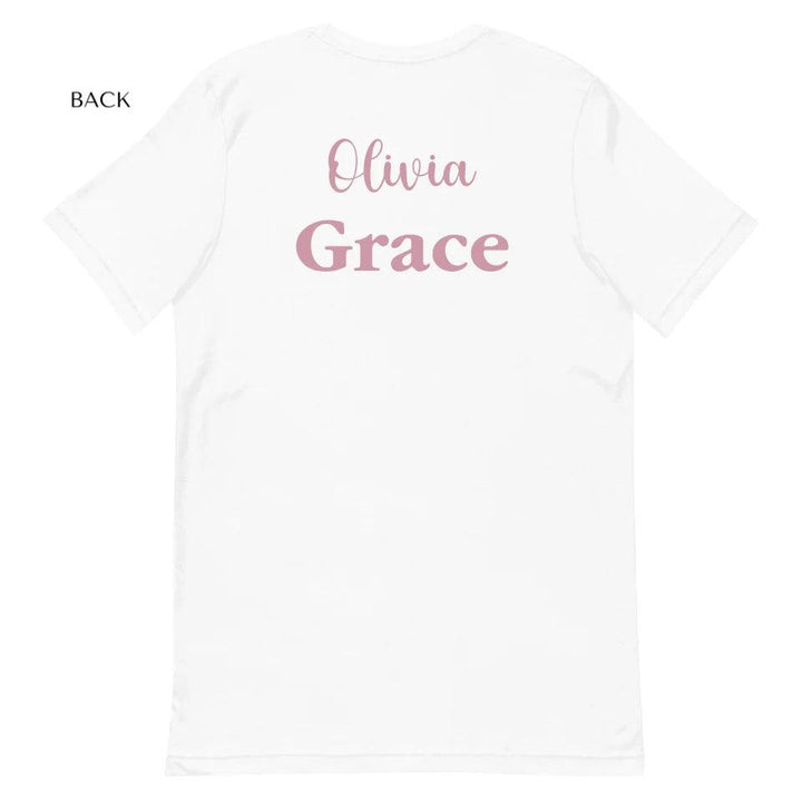 Custom Ballerina Pink Alphabet T-Shirt - ART-TSH195 - ARTFULANE