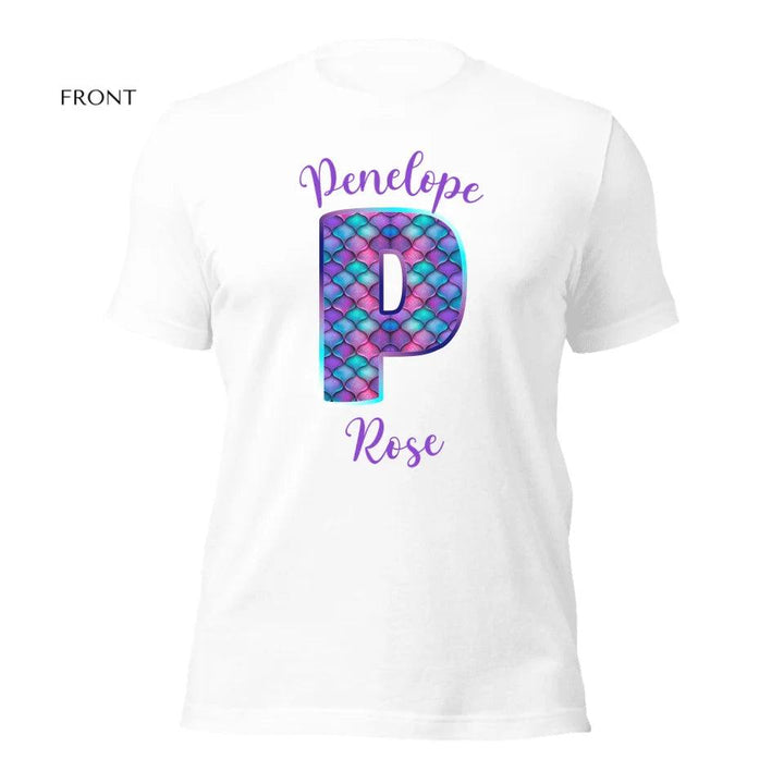 Custom Mermaid Alphabet T-Shirt - ART-TSH196 - ARTFULANE