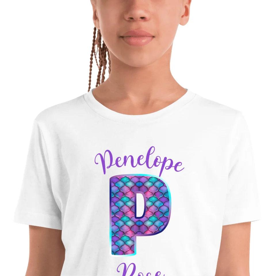 Custom Mermaid Alphabet T-Shirt - ART-TSH196 - ARTFULANE