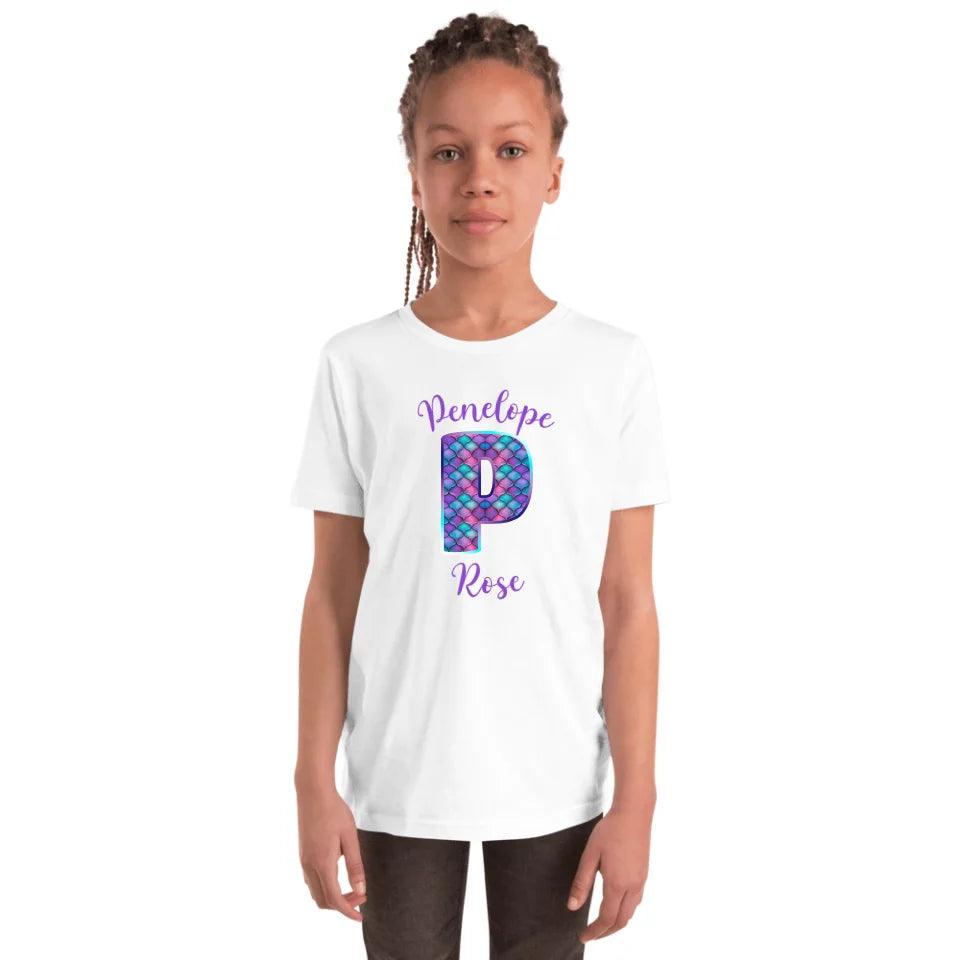 Custom Mermaid Alphabet T-Shirt - ART-TSH196 - ARTFULANE