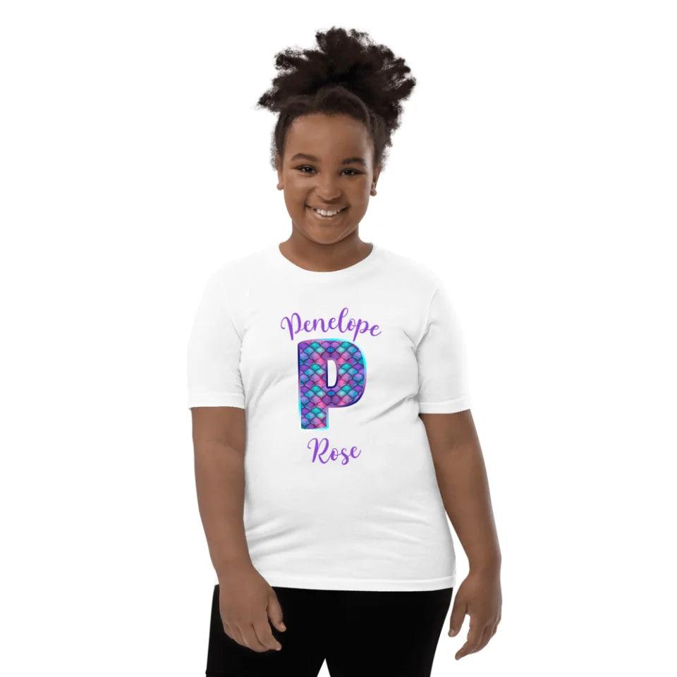 Custom Mermaid Alphabet T-Shirt - ART-TSH196 - ARTFULANE