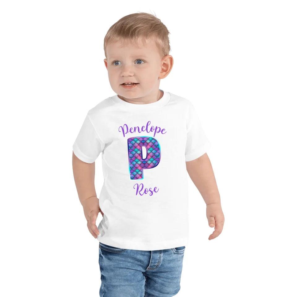 Custom Mermaid Alphabet T-Shirt - ART-TSH196 - ARTFULANE