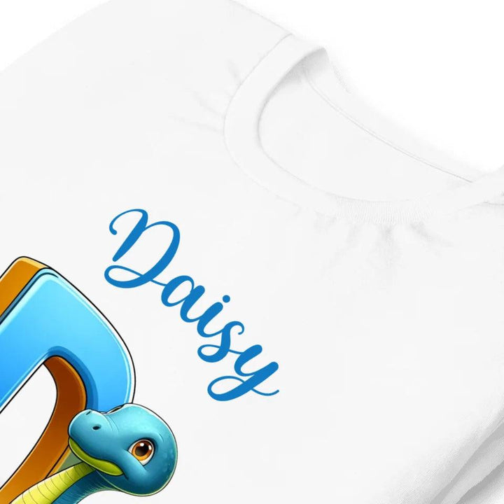 Custom Bright Dinosaur Alphabet T-Shirt - ART-TSH198 - ARTFULANE