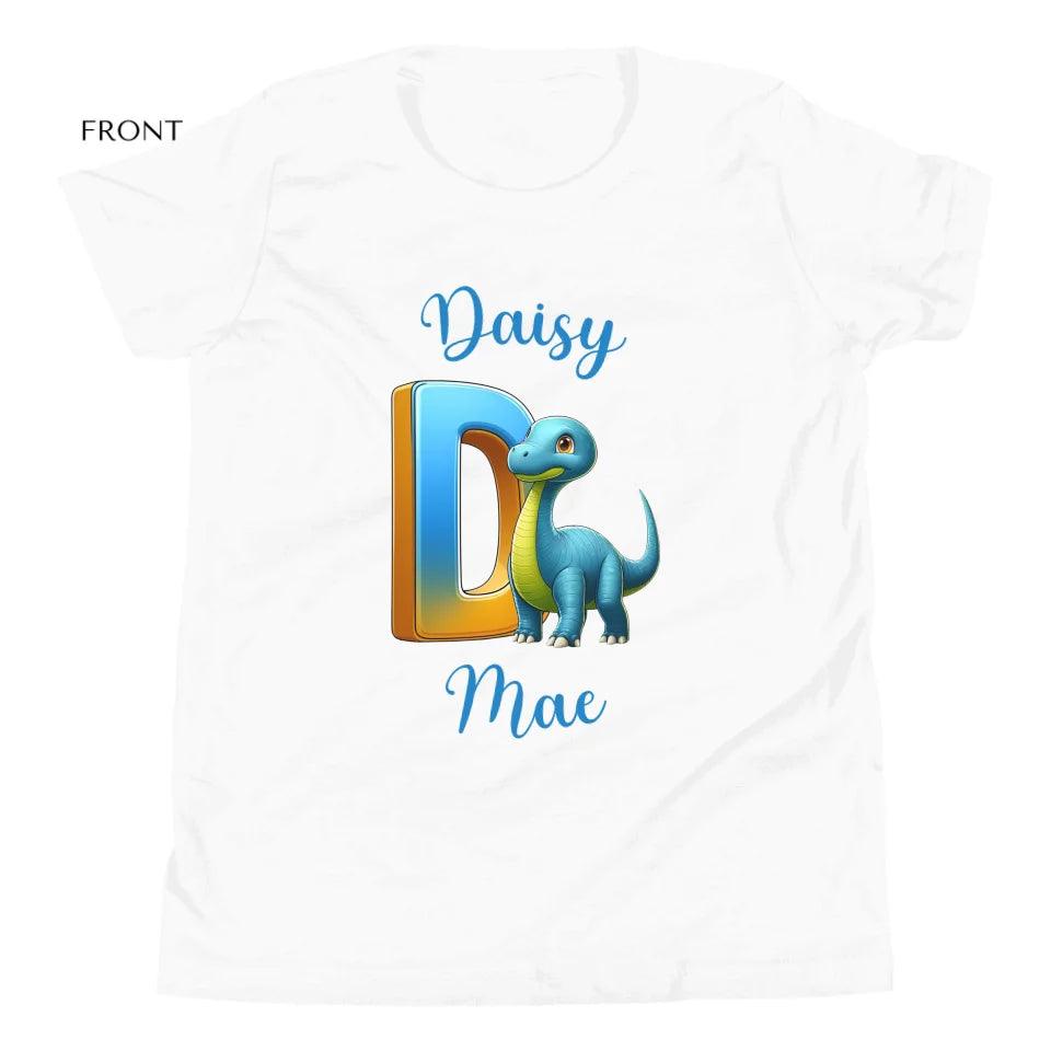 Custom Bright Dinosaur Alphabet T-Shirt - ART-TSH198 - ARTFULANE