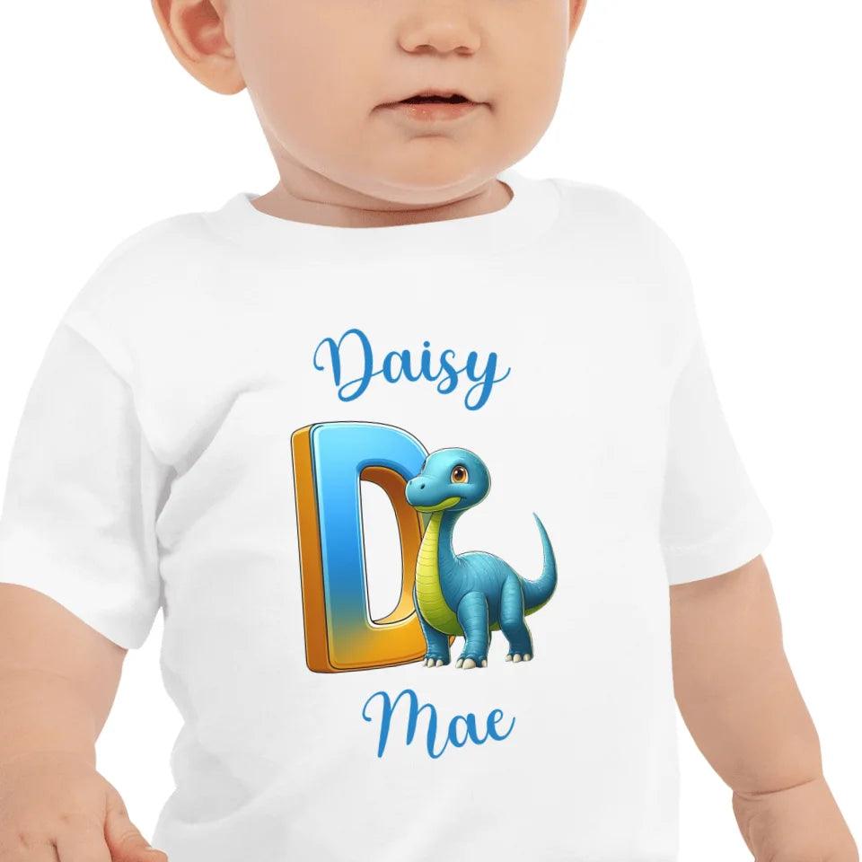 Custom Bright Dinosaur Alphabet T-Shirt - ART-TSH198 - ARTFULANE