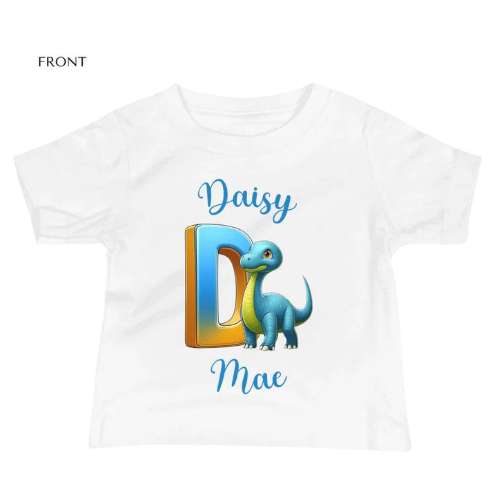 Custom Bright Dinosaur Alphabet T-Shirt - ART-TSH198 - ARTFULANE