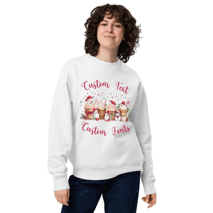 Custom Vintage Christmas Snowman Coffee Sweatshirt & Hoodie - ART-SWH199 - ARTFULANE