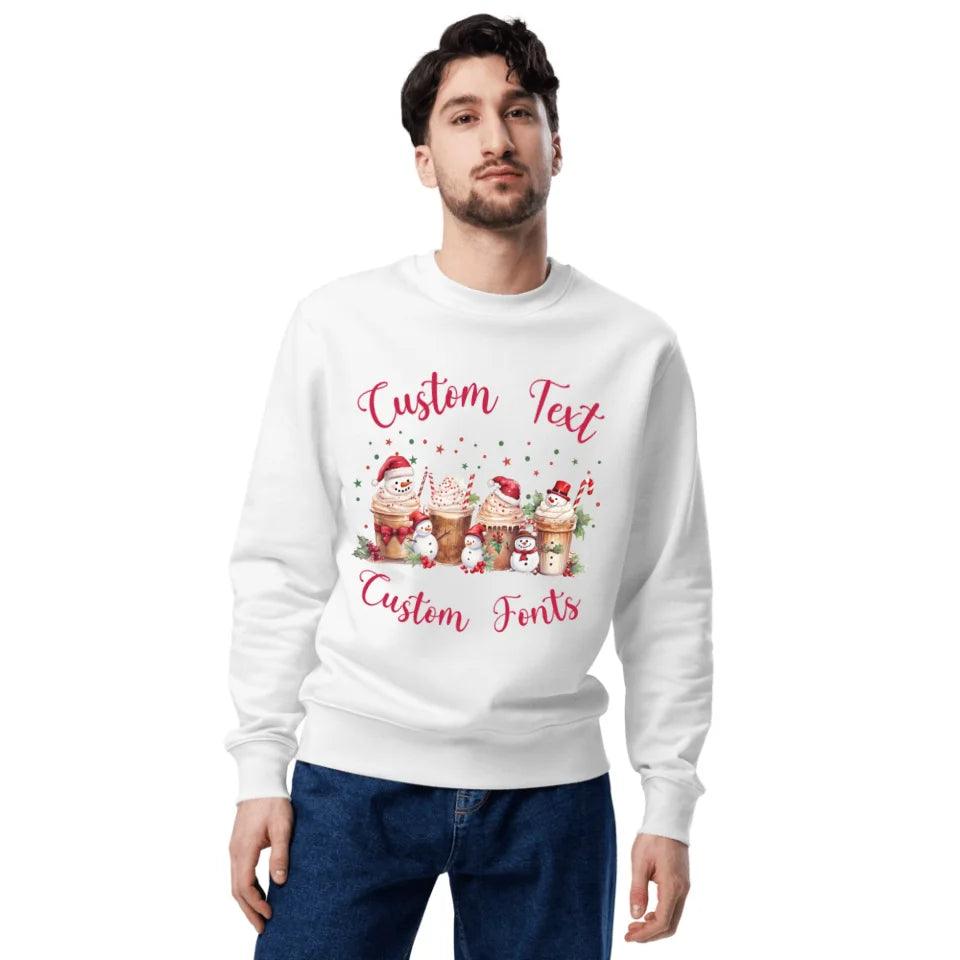 Custom Vintage Christmas Snowman Coffee Sweatshirt & Hoodie - ART-SWH199 - ARTFULANE