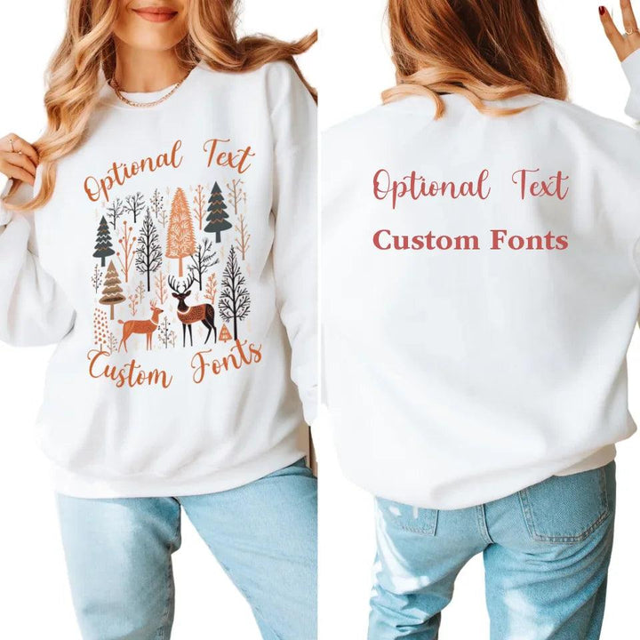 Custom Scandinavian Folk Art Winter Sweatshirt & Hoodie - ART-SWH205 - ARTFULANE