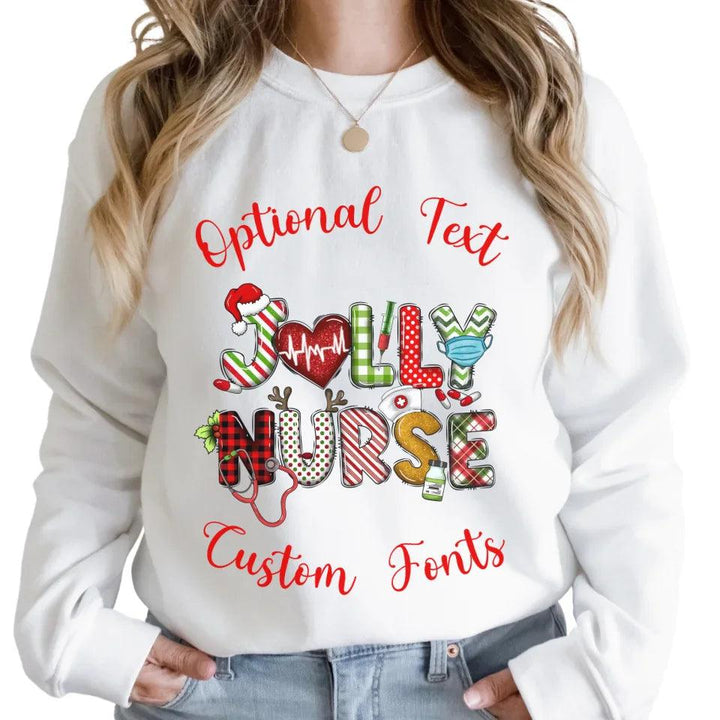 Custom Nurse Christmas Sweatshirt & Hoodie - ART-SWH206 - ARTFULANE