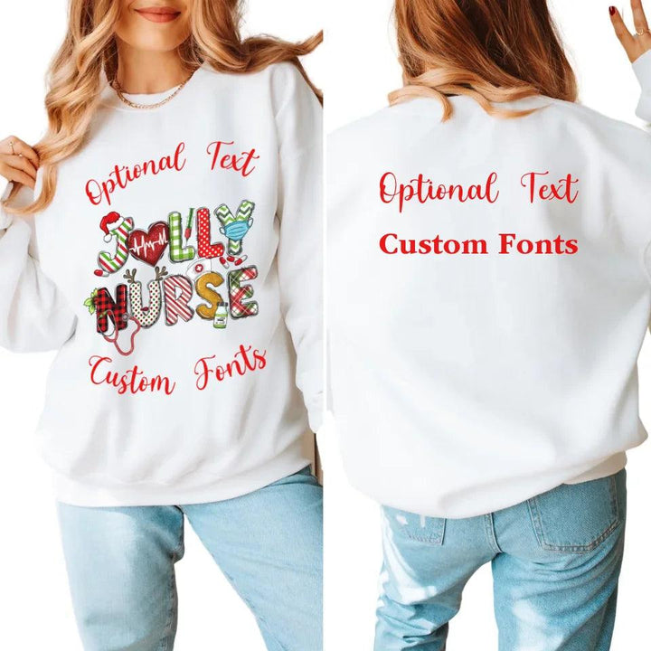 Custom Nurse Christmas Sweatshirt & Hoodie - ART-SWH206 - ARTFULANE