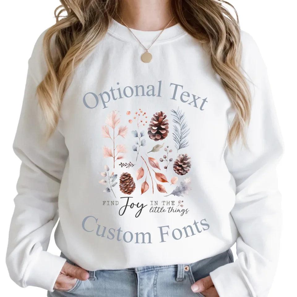 Custom Watercolor Winter Woodland Sweatshirt & Hoodie - ART-SWH209 - ARTFULANE