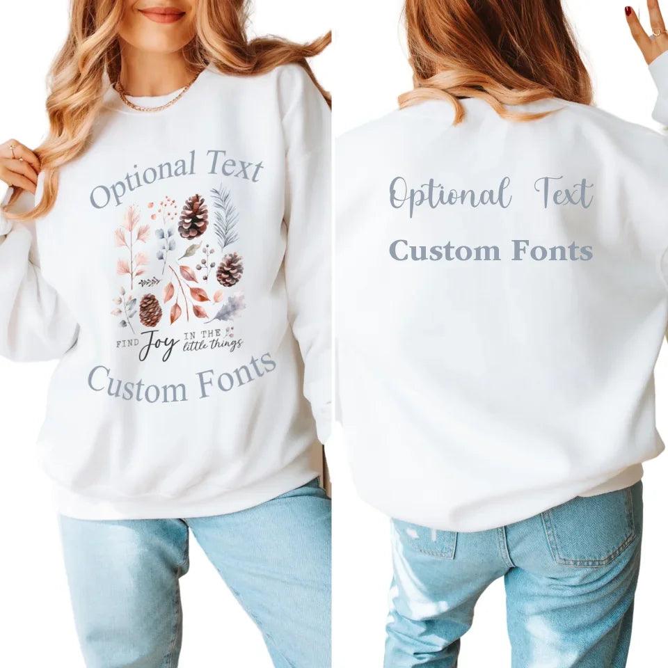 Custom Watercolor Winter Woodland Sweatshirt & Hoodie - ART-SWH209 - ARTFULANE