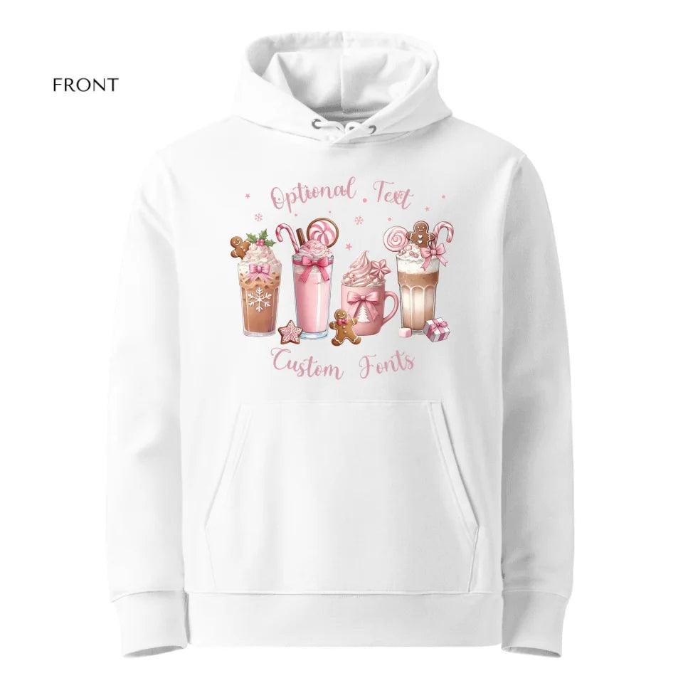 Custom Christmas Coffee Pink Coquette Bow Sweatshirt & Hoodie - ART-SWH210 - ARTFULANE