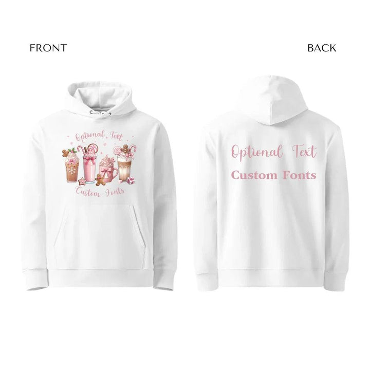 Custom Christmas Coffee Pink Coquette Bow Sweatshirt & Hoodie - ART-SWH210 - ARTFULANE