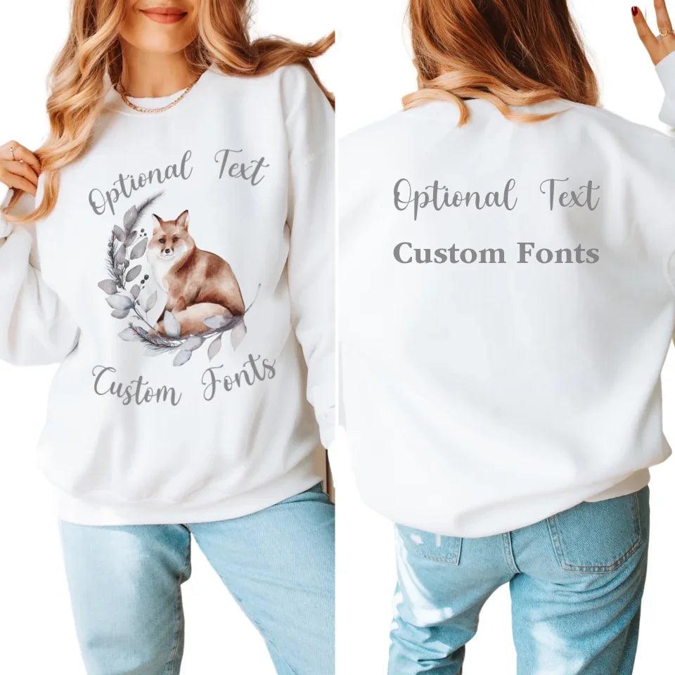 Custom Watercolor Festive Woodland Winter Sweatshirt & Hoodie - ART-SWH211 - ARTFULANE