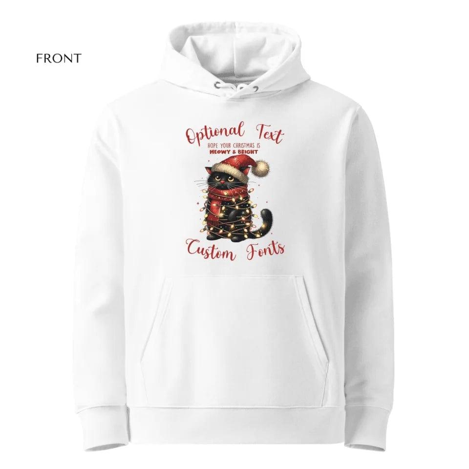 Custom Funny Christmas Black Cat Sweatshirt & Hoodie - ART-SWH215 - ARTFULANE