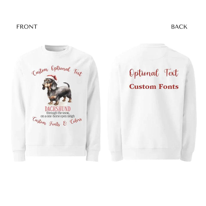 Custom Watercolor Christmas Dog Puns Sweatshirt & Hoodie - ART-SWH216 - ARTFULANE