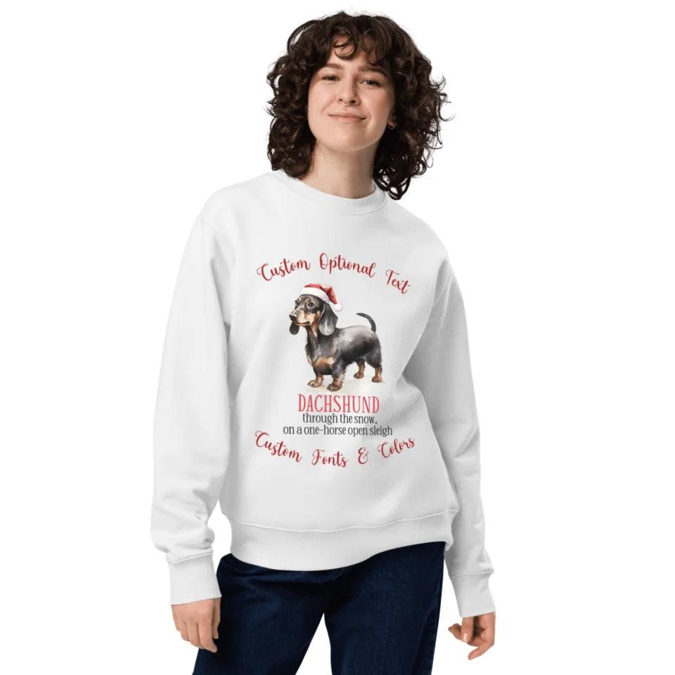 Custom Watercolor Christmas Dog Puns Sweatshirt & Hoodie - ART-SWH216 - ARTFULANE